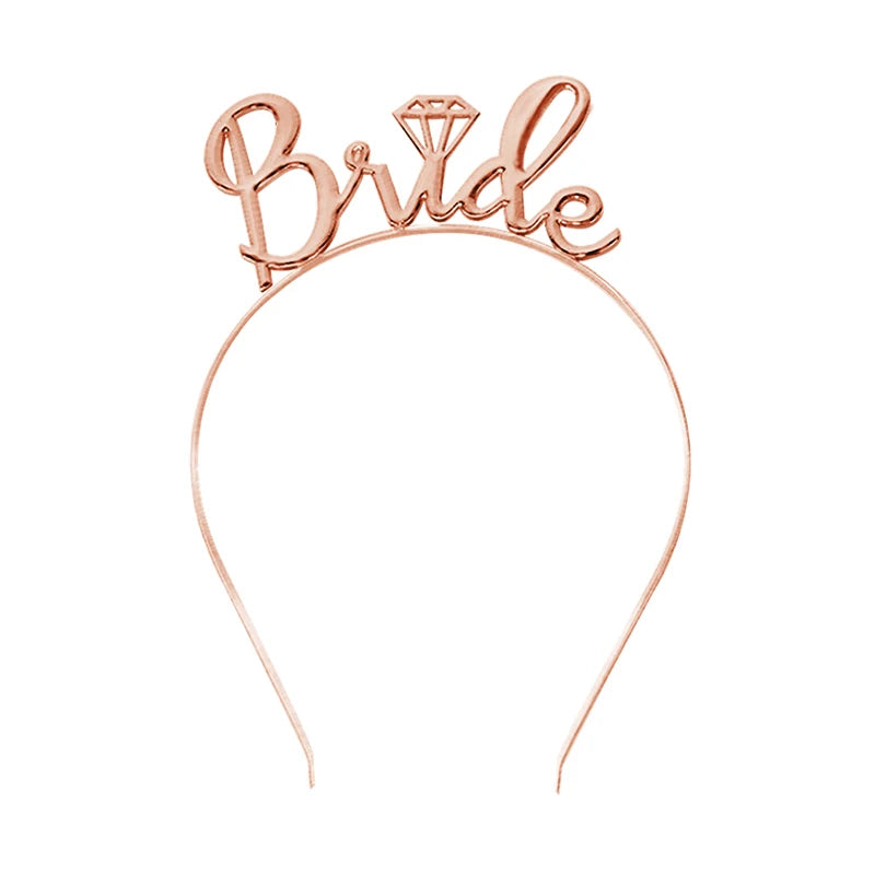 Bride To Be Veil, Satin Sash and Hair band