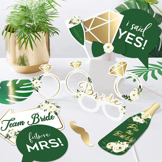 12pcs  Photo Booth Props Bride To Be